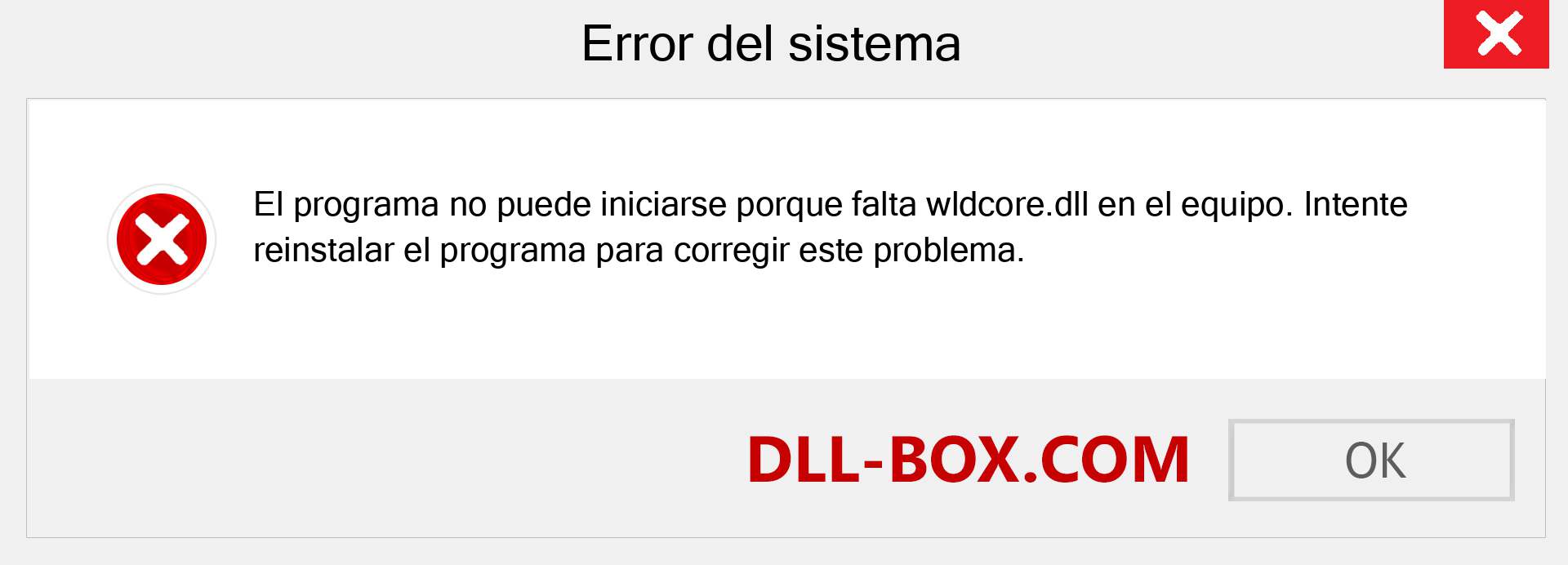 ¿Falta el archivo wldcore.dll ?. Descargar para Windows 7, 8, 10 - Corregir wldcore dll Missing Error en Windows, fotos, imágenes